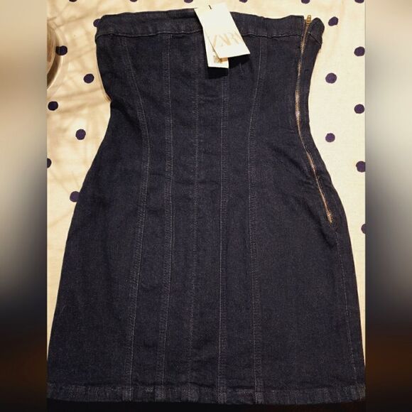TRF DENIM CORSET DRESS ZARA - Picture 15 of 15